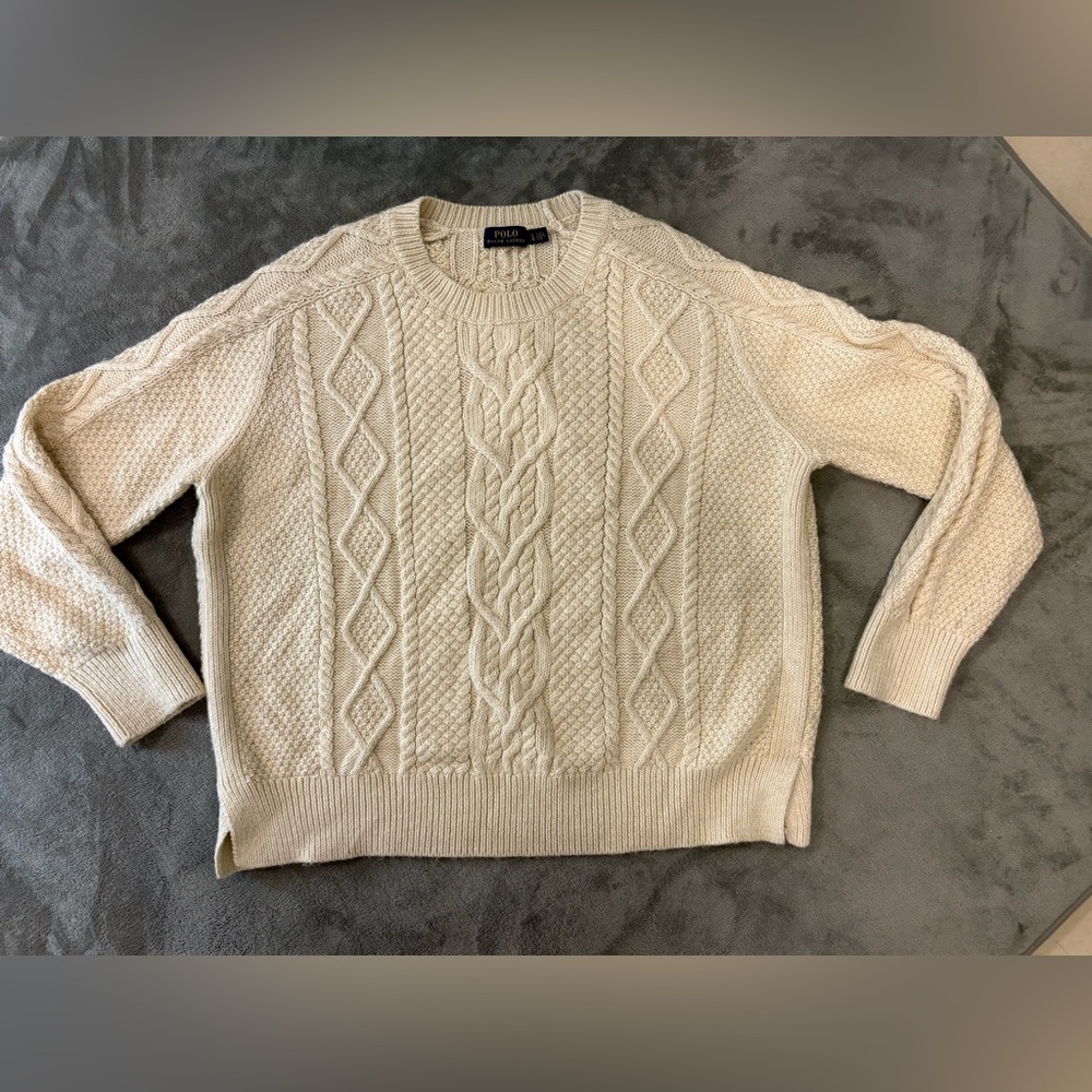 Polo by Ralph Lauren Ivory Cable Knit Sweater